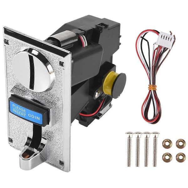 Multi Mynt Acceptor Selector for Mekanisme Salgsautomat Mech Arcade Spill SilverBlack