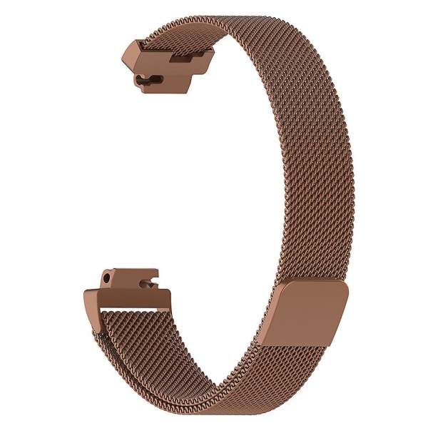 Rostfritt stål Magnetisk tunn mesh watch Handledsrem kompatibel Fitbit Inspire Hr Coffee L