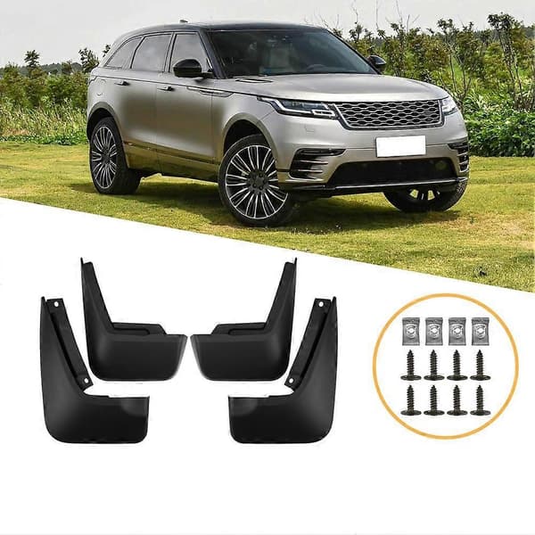Bil Forreste Baghjul Stænkskærm Skærm Mudderklapper Stænklapper til Range Rover Velar 2017-2026 Black
