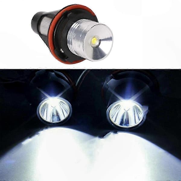 Hvite LED Angel Eye Marker Lyspærer for E39 E53 E60 E63 E64 E66 E87 5 6 7 X3 X As shown