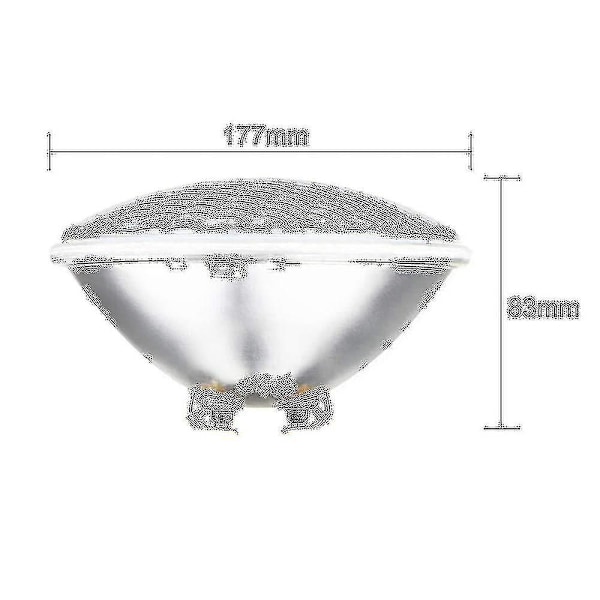 LED Poollampa, 18W Par56 RGB Poollampa. Undervattensstrålkastare med Fjärrkontroll, 12V AC/DC IP68 Vattentät Poollampa RUY_QUU