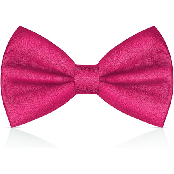 Miesten rusetti, klassinen yksivärinen rusetti klipsillä miehille, satiininen smokkiruusetti klipsillä, säädettävä juhlaruusetti juhliin, häihin Rose red