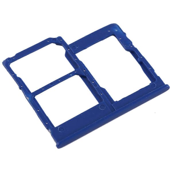 SIM-kortskuff + Micro SD-kortskuff for Galaxy A40 Blue