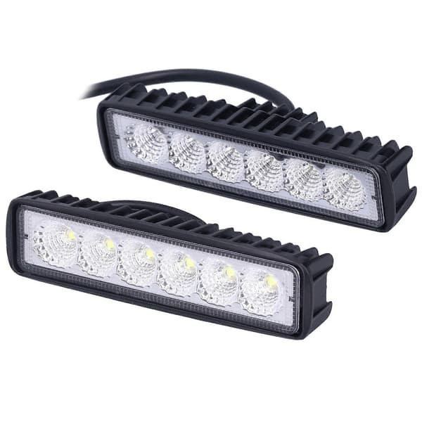 2 stk LED Arbejdslys 18W IP67 Vandafvisende Aluminium Legering Universal Modifikation til Bil