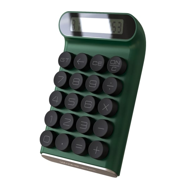 Mekanisk switch sort, bærbar til daglig og grundlæggende kontorbrug, stort 10-cifret LCD-display