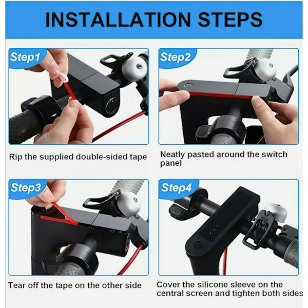 Beskyttelsesskjerm for Scooter-display - Beskyttelse for Xiaomi M365/PRO/PRO 2/1S Röd