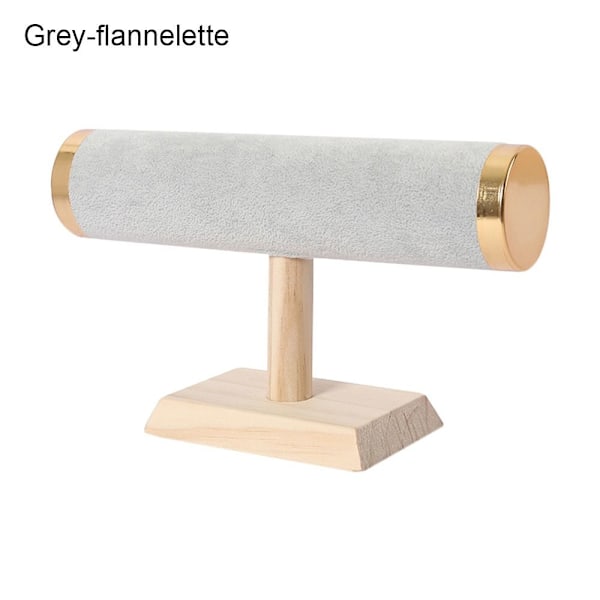 Armbåndsdisplay Stativ Klokke GRÅ FLANELL Grå Grey flannelette-flannelette