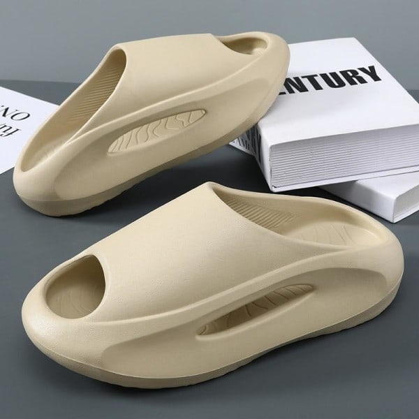 Mjuka Tofflor Slider Sandaler Skor Herr Dam Massage Tofflor Khaki 42/43 vit/röd vit/röd 42/43