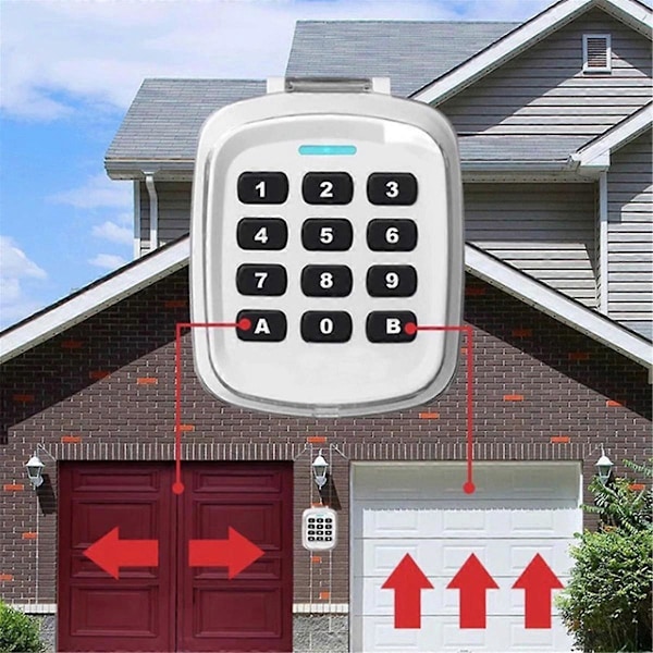 Multifrekvens 280-868MHz 280-868MHz Grindar Garageport Nyckel Trådlöst Tangentbord Kod Fjärrkontroll Dörr