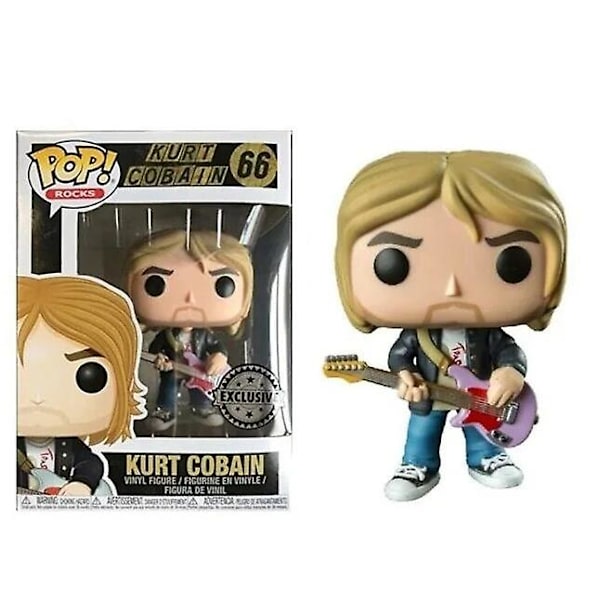 Kurt Cobain 64# 65# 66# 67# Se Vinyl Action Figur Samling Limited Edition Model Legetøj Til Børn Fødselsdagsgave [HK] 66