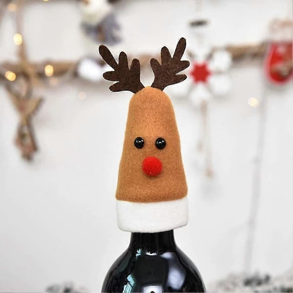 Mini julmössa julren älgdekoration 12 st brun