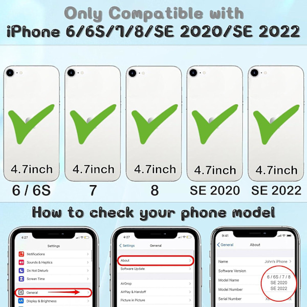 Passer til Iphone 8/7/6s/6/se 2022/se 2020 Telefonhus Cartoon 3d Karakter Design Telefonhus Til Teenagere Cool Silikon Blød Beskyttende C (YJD)