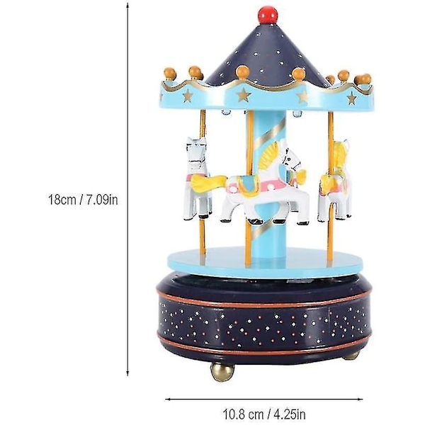 Heste roterende karrusel karrusel musikboks karrusel hest musikboks gave til kæreste børn børn julefest
