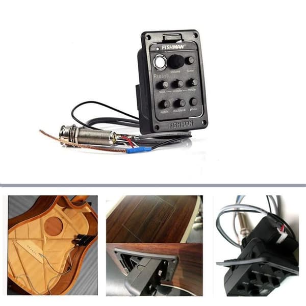 Dubbelmixande mikrofon, gitarrförförstärkare, EQ, stämapparat, piezo-pickup, Beat gitarrtillbehör 301