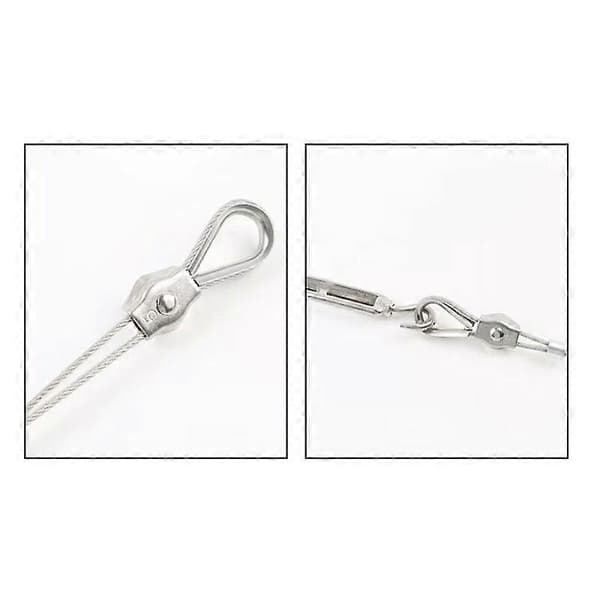 4 mm rustfritt stål Simplex kabelbånd [20 stk], 304 rustfritt stål