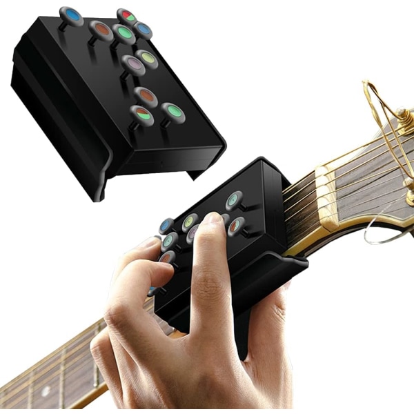 Guitar chord learning tool, acoustic guitar accessories, guitar trainer without developing calluses