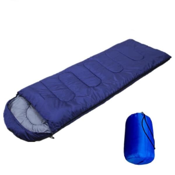 Sovsäck - Röd - Termisk med huva - Dun - 180 + 30 cm - Mumieformad
