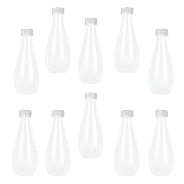 10 stk. Beholderlokk Plast Smoothie-flasker Drikkeflasker Sportsdrikkeflasker Plast Drikkeflaske Hvit 17,5X5,5X5,5CM Hvit White 17.5X5.5X5.5CM