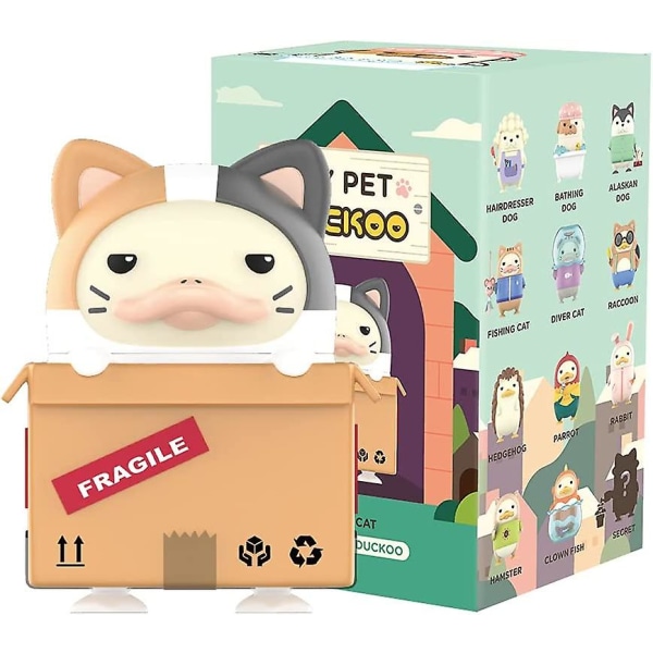 Pop Mart My Pet Duckoo Series-1pc Blind Box Toy Lucky Box Bulk Popular Collectible Random Art Toy Hot Toys Cute Figure Creative Gift, For Christmas Bi