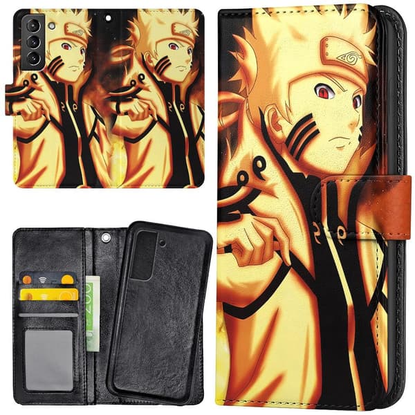 Samsung Galaxy S21 - Plånboksfodral/Skal Naruto multifärg multicolor