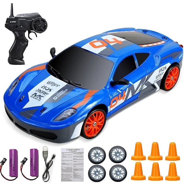 2.4G Drift RC Bil 4WD RC Drift Leke Fjernkontroll GTR Modell AE86 Kjøretøy Bil RC Racing Leke for Barn Julegaver 09-2B