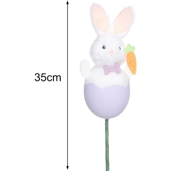 Bedårande Kanin Påskäggsdekoration, Unikt DIY-blomsterarrangemang för Speciella Tillfällen (grön) green