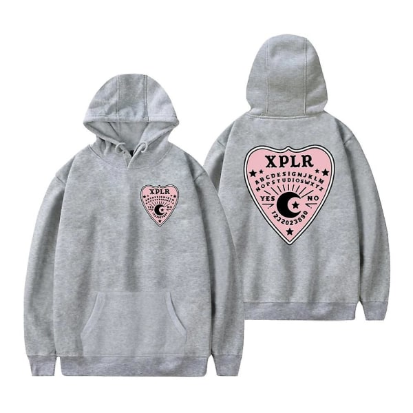 Sam And Colby Xplr Ouija Hættetrøje Sweatshirt Kvinder[HK] grå grey L