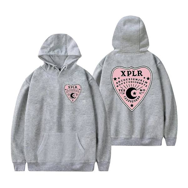 Sam And Colby Xplr Ouija Hættetrøje Sweatshirt Kvinder[HK] grå grey M