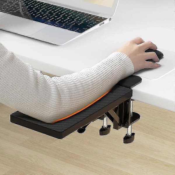 Skrivebordsarmlene - Svart Ergonomisk Design - Robust og Slitesterk - Datamusarmlene for Stasjonær Datamaskin