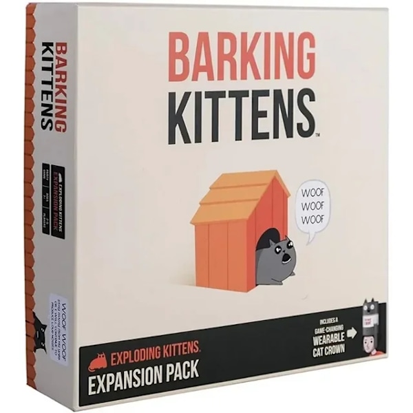 Exploding Kittens -korttipeli, alkuperäinen painos, NSFW-juhlat, Streaking Kittens -laajennus, Imploding Kittens -laajennus, Barking Kittens -laajennus, Bears vs B Dark Gray