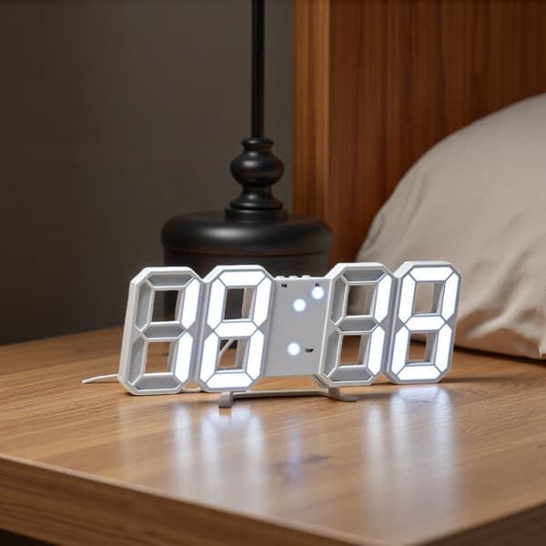 Suuri 3D LED digitaalinen seinäkello