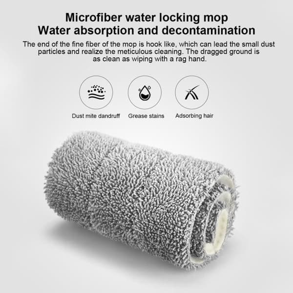 BARVOTW Gulvmoppe med Sprayer + 2 Mikrofiberpuder, 360° Roterende