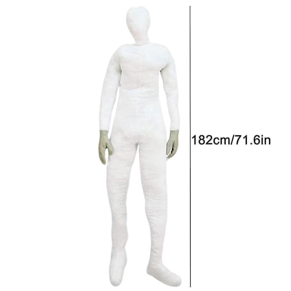 182 cm pitkä säädettävä sisustuskoko Pehmeä täytetty taipuisa mannekiini käsillä