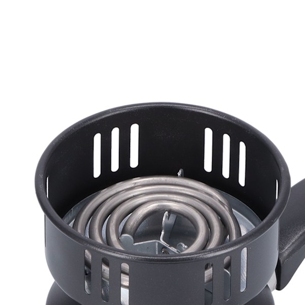 Elektrisk vattenpipa kolbrännare Multifunktionell portabel kaffebryggare tevärmare spis med strömbrytare svart EU-kontakt 220V