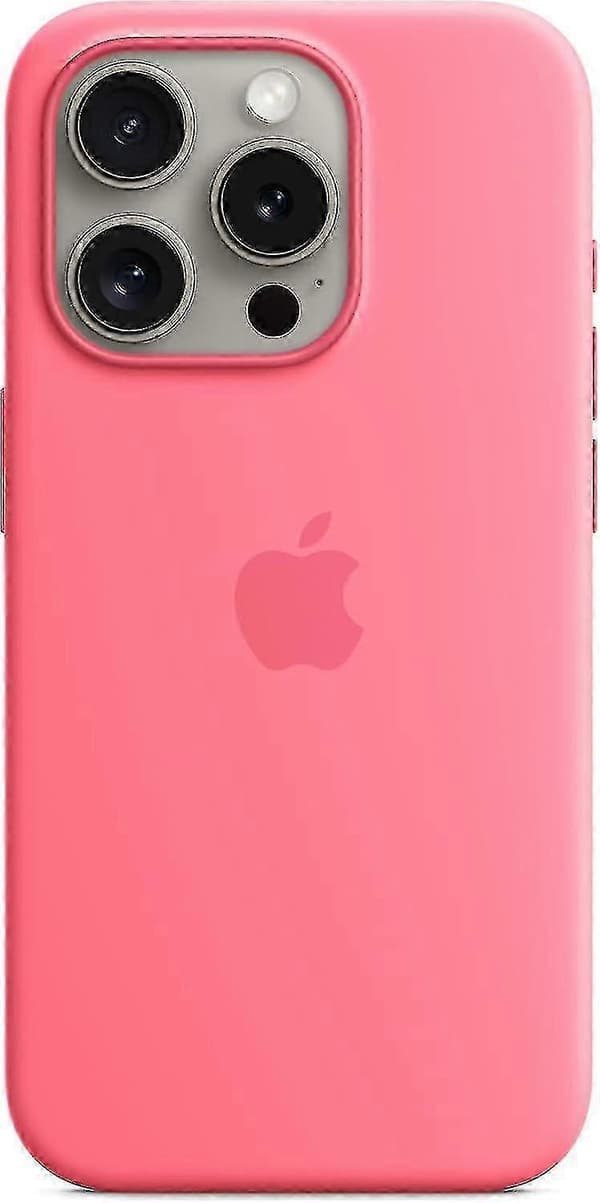Silikoneetui med MagSafe til Apple iPhone 15 Pro Pink