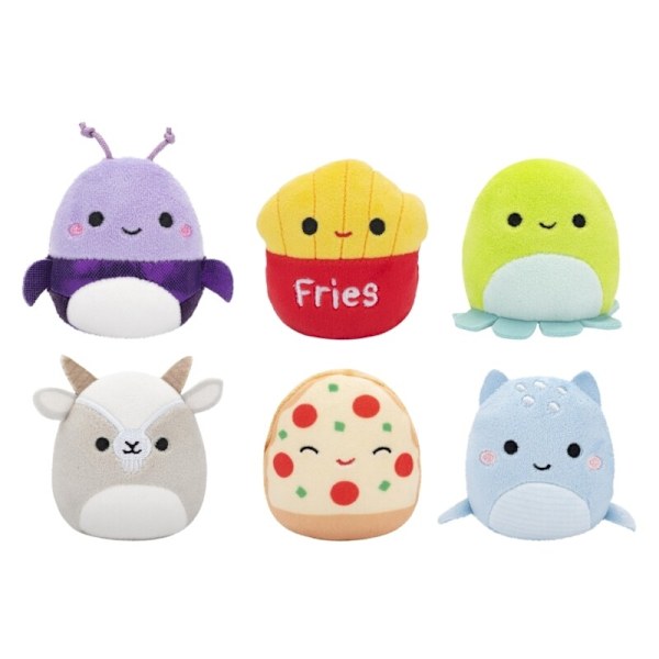 Squishmallows Micromallows 6-pack Axel & Vänner Multicolor multifärg
