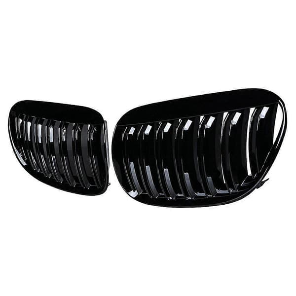 Etum бъчки бъмпер решетка двойна линия за 6 Series E63 E64 2004-2010 състезателни решетки аксесоари гланцово черно