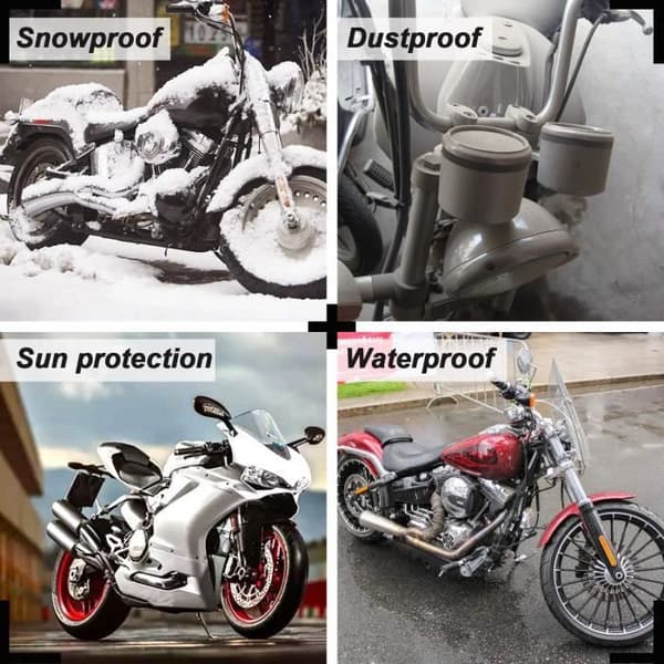 Motorcykelovertræk - WINPOWER - Universal - Vandtæt - 210D Polyester - UV-beskyttelse