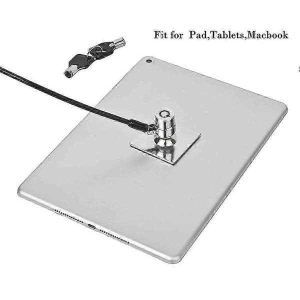 Mini-låskabel för bärbar dator, 6x2,5 mm litet nyckelhål, stöldskydd för notebook