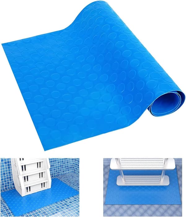 Poolstegsmatta, stegmatta, 90x40cm (Punkt) Stor simning