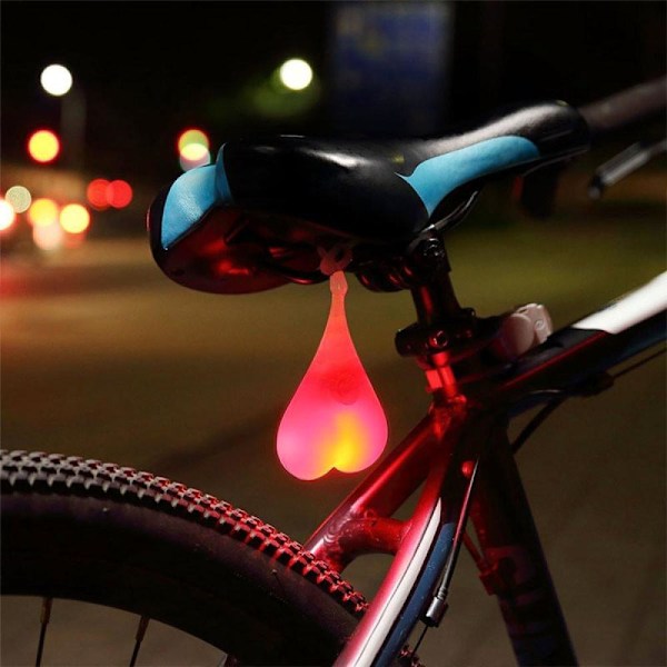 Pung Baglygte / LED Lys til Cykel - Cykellygte Red Röd