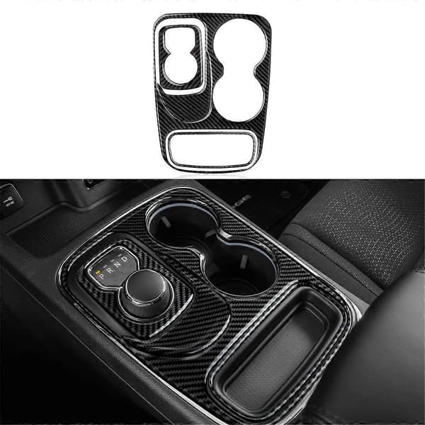 Midtkonsoll girskiftpanel deksel trimsett for Durango lhd Carbon Fiber Pattern