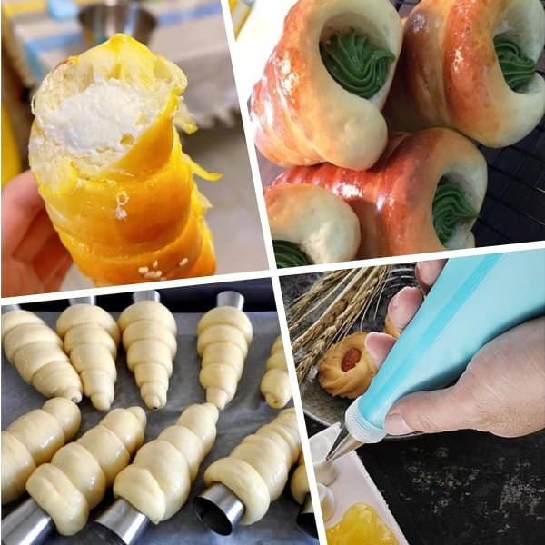CDQ Cannoli rør, rustfrit stål cannoli form non-stick dansk