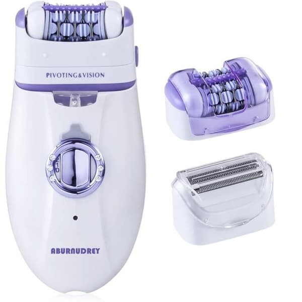 Elektrisk epilator til kvinder - AUDBURN - 2 i 1 - 2 hastigheder - Tilbehør inkluderet