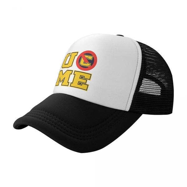 Klassisk Wwe John Cena U Cant See Me Trucker Hat Kvinnor Män Personlig justerbar unisex keps utomhus Trucker Hat Trucker Hat Black