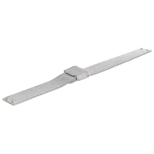 Klokkerem 14 mm rustfritt stål sølv