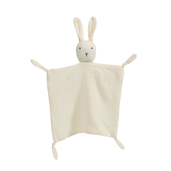 Härlig Bunny Blanket Baby Säkerhetsfiltar Mjuk Andas Lugnande Handduk Dusch Presenter White