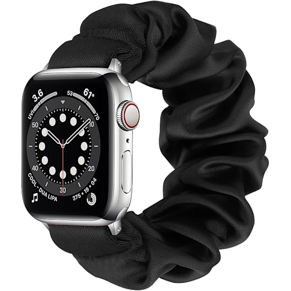 Scrunchies Kompatible med Apple Watch Remme 38mm 40mm Elastisk Mønstret Push Rem Kompatibel med Apple Watch Series 7 6 5 4 3 2 1 SE