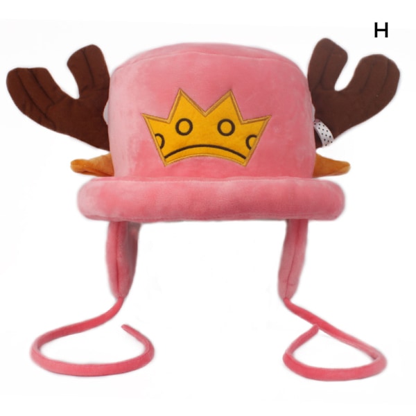 Varm vintermössa i plysch, söt tecknad Tony Tony Chopper-form, julklappar för kvinnor och flickor H