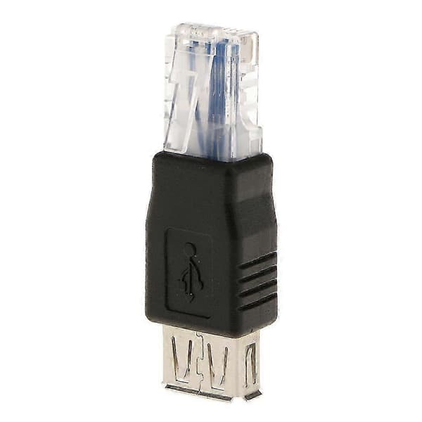 Rj45 Til Usb A Hun Adapter Stik Lan Ethernet Router Stik
